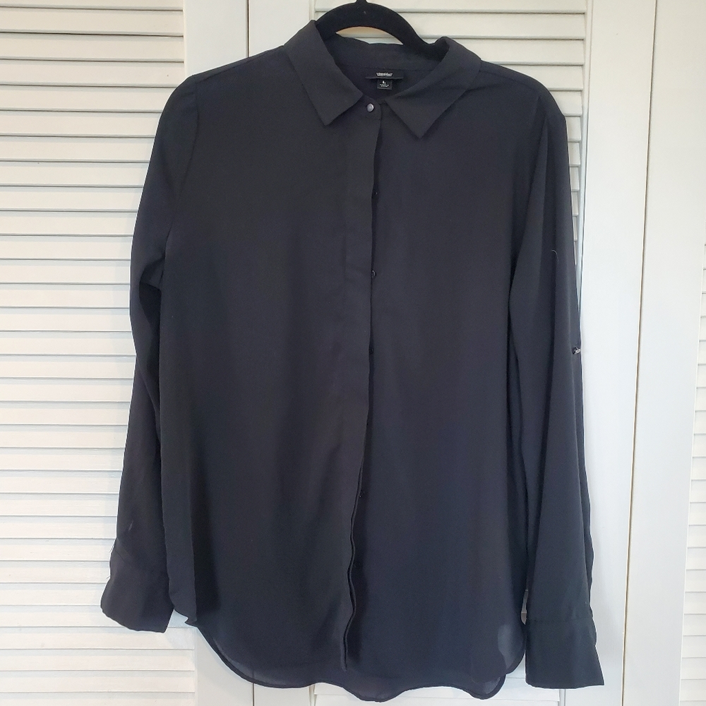Black dress shirt size large
